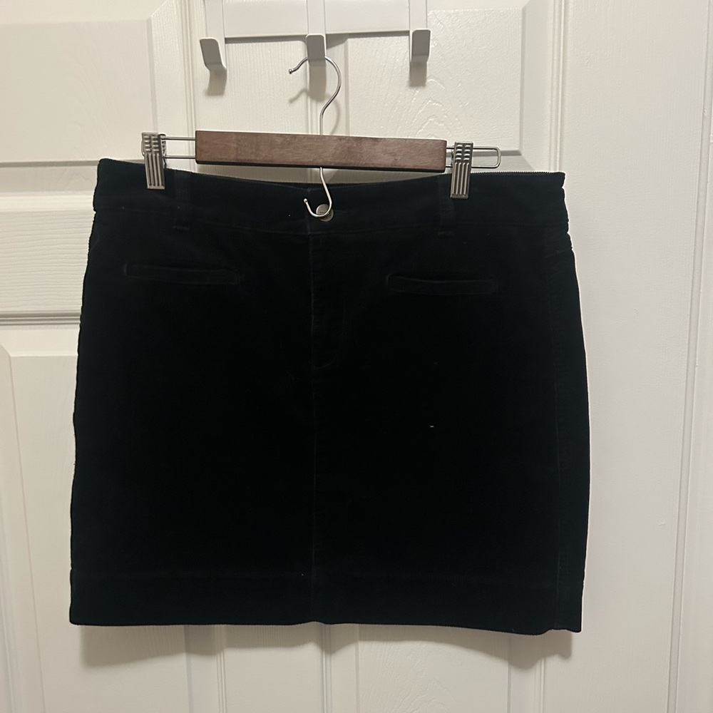 Black corduroy mini skirt!